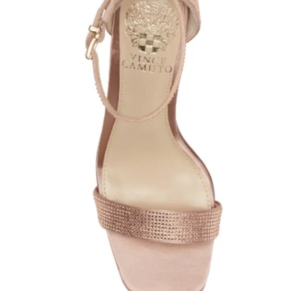 NEW! Vince Camuto Enella Embellished Ankle Strap Heel Sandal - Size 9.5 - Picture 4 of 11
